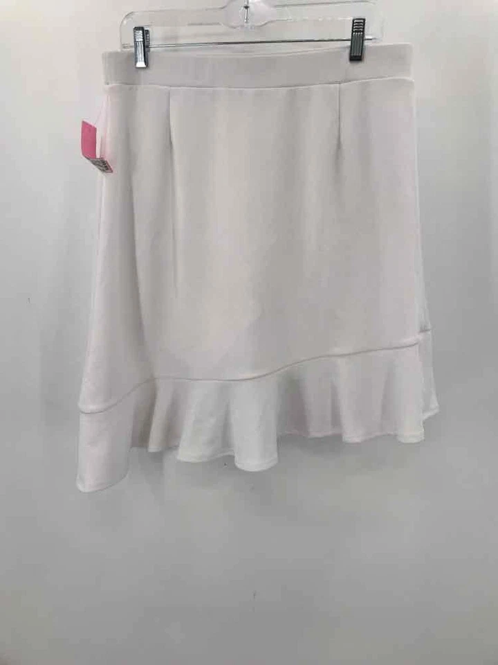 Falda asimétrica Isaac Mizrahi Live blanca talla mediana de segunda mano Foto 2 de 3