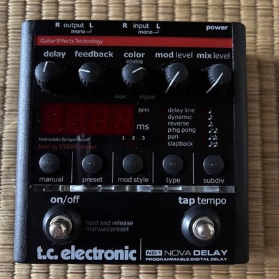 TC Electronic ND-1 Nova Delay Digital Delay Guitar Effects Pedal w/ AC Adapter