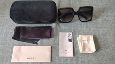 Image of Gucci Sunglasses GG0876S 001 Black Grey Gradient