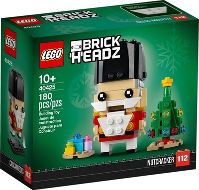 LEGO BrickHeadz 40425: Nutcracker - 180 Pcs - New. Sealed. Retired.