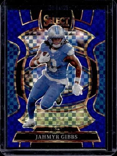 2025 Panini Select Jahmyr Gibbs Concourse Blue Prizm #/249 Lions