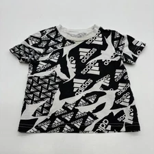 Adidas T-Shirt Youth Boy 18M Aop Logo Multicolor ..#30086