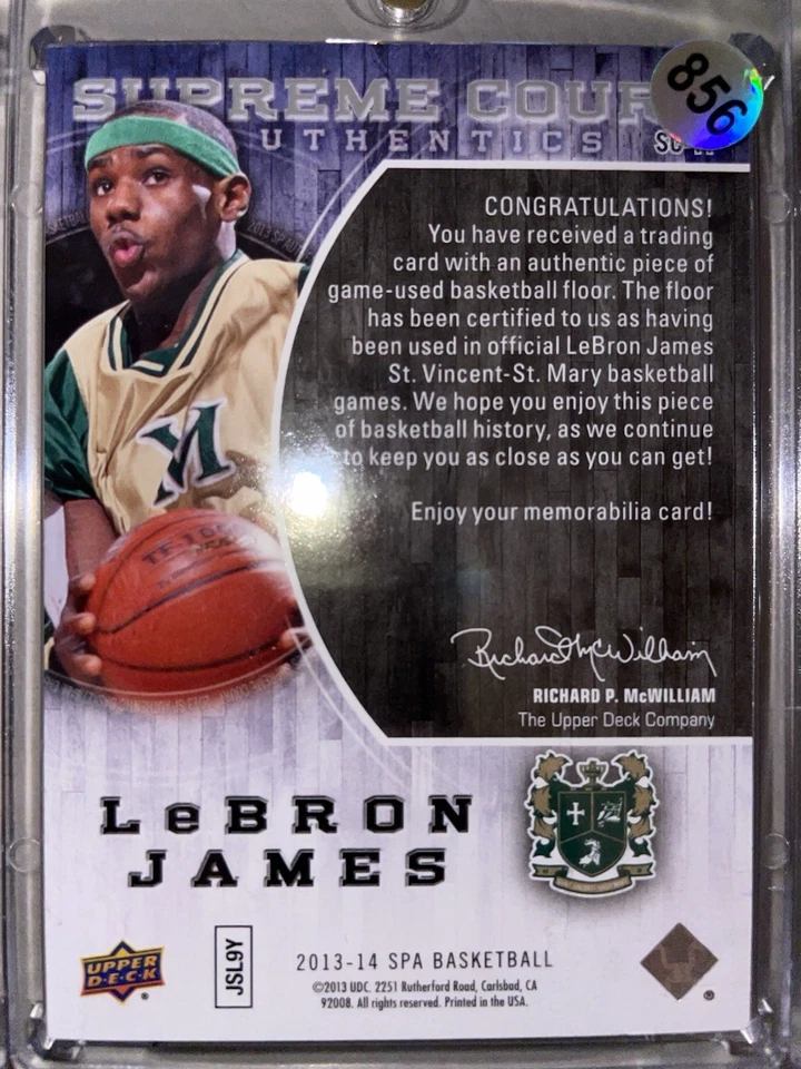 2013-14 SP Authentic LeBron James Supreme Court LeBron James #SC-11 - Image 2 of 3