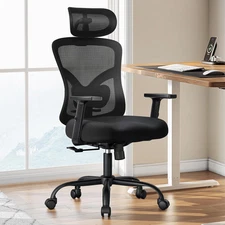Ergonomic Office Chair Ergonomic Gaming Chair with Lumbar Support, 2D Headrest,