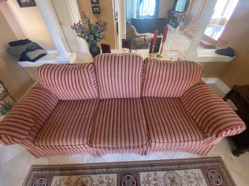 Pennsylvania House Striped three seat sofa