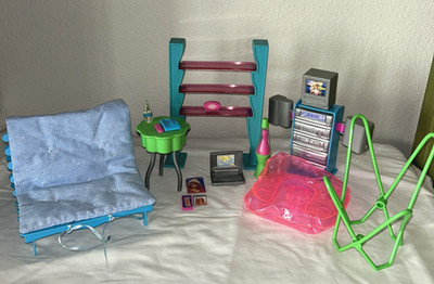 1998 Barbie Trendy Loft Living Room Furniture Playset