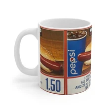 Costco Hot Dog Ceramic Mug - Funny Novelty Gag Gift (11oz)