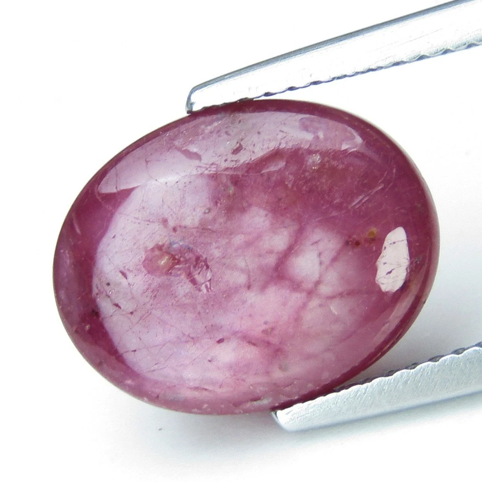 7.61Cts Stunning Natural Ruby 13.5x10.4mmOval Cabochon Collection Loose Gemstone - Image 3 of 4