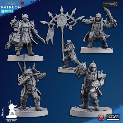 5x Traitor Guard Dictator Command Ghamak für Chaos Kultisten Tabletop Sci-Fi