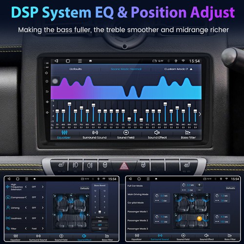 9"Android 13 GPS Sat Nav CarPlay DAB+Head Unit For Mercedes Smart Forfour Fortwo - Picture 12 of 13