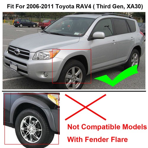 For Toyota RAV4 2006-2012 Mud Flaps Splash Guard Mudguards Fender Front & Rear - Picture 5 of 8