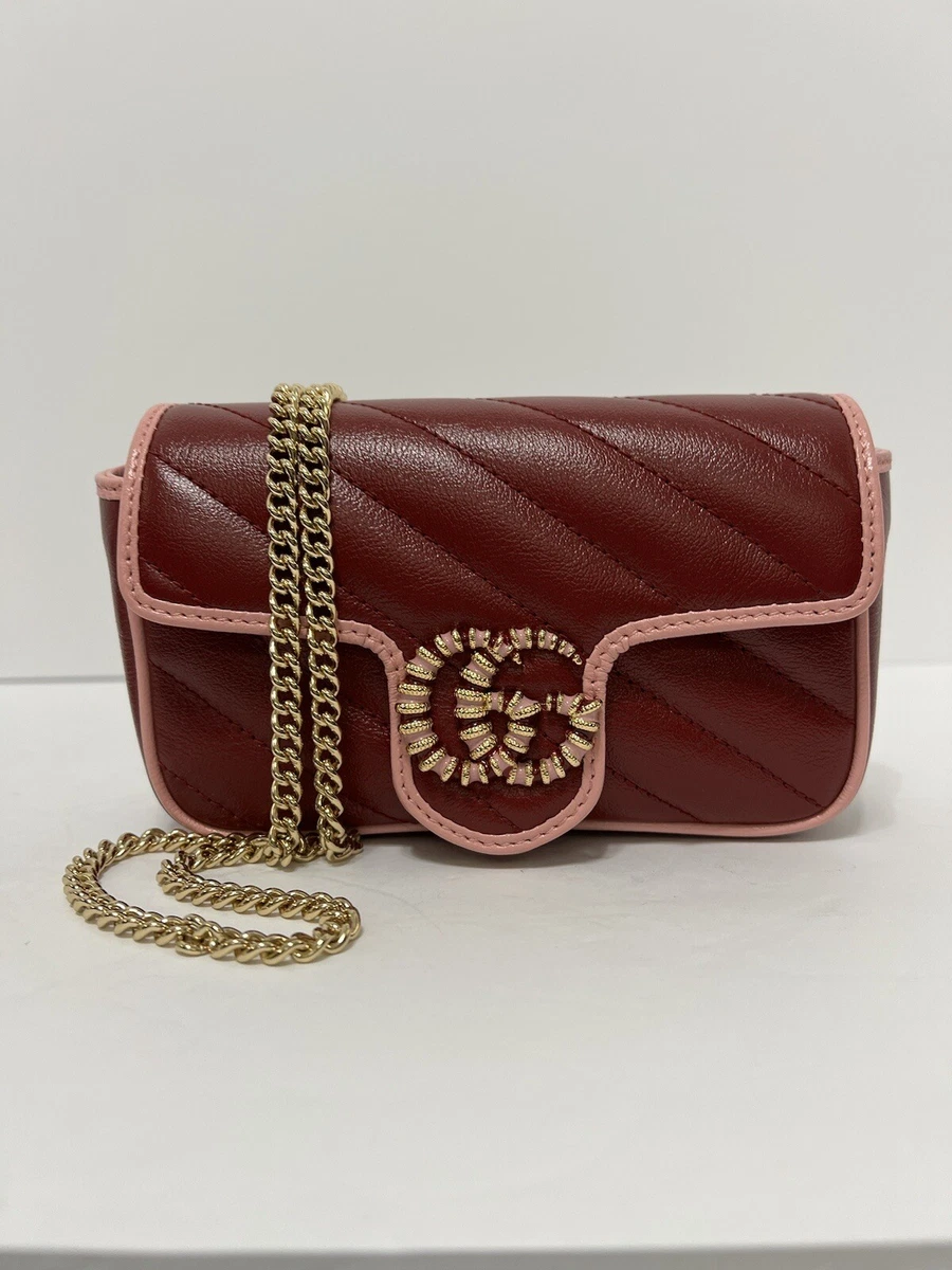 Red and pink gucci bag hot sale