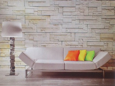 Fototapete, Maxi Wall Paper, Naturstein hell - 2,32 x 3,15 cm - NEU