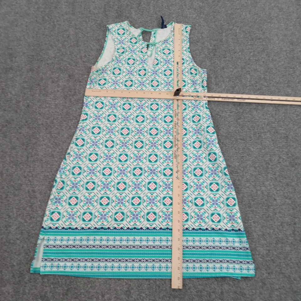 Vestido recto Aqua Et Sol para mujer pequeño verde sin mangas elegante sin mangas elástico Foto 2 de 4