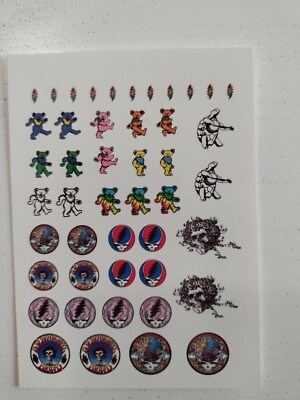 #ad 1 64 for hot wheels waterslide decals grateful dead MADE IN THE USA $4.50