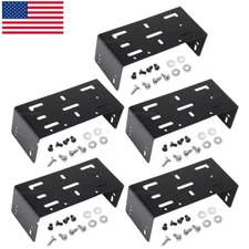 5X Mounting Bracket Set For Kenwood TK7102 TK-7160 TK-8160 TK-8180 TK-7180 Radio
