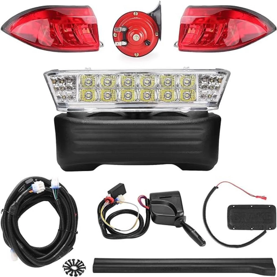 Golf Cart LED Headlight Tail Light Kit Fit For Club Car Precedent 2004-08 - Image 2 of 4