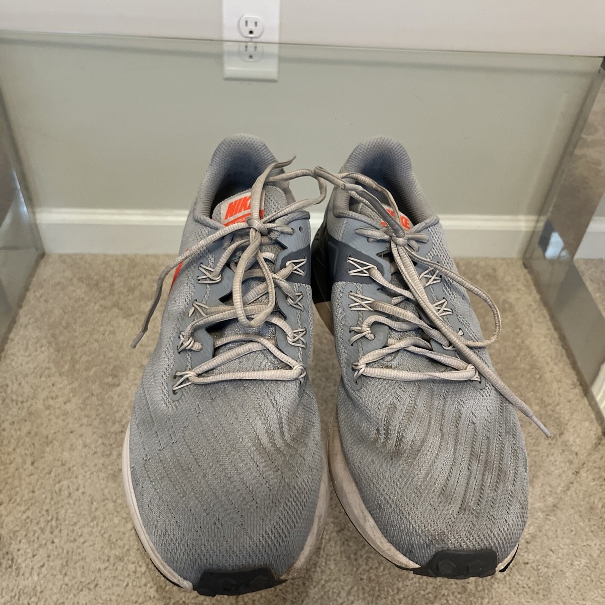 Nike Mens Air Zoom Structure 22 AA1636-405 Gray Running Shoes