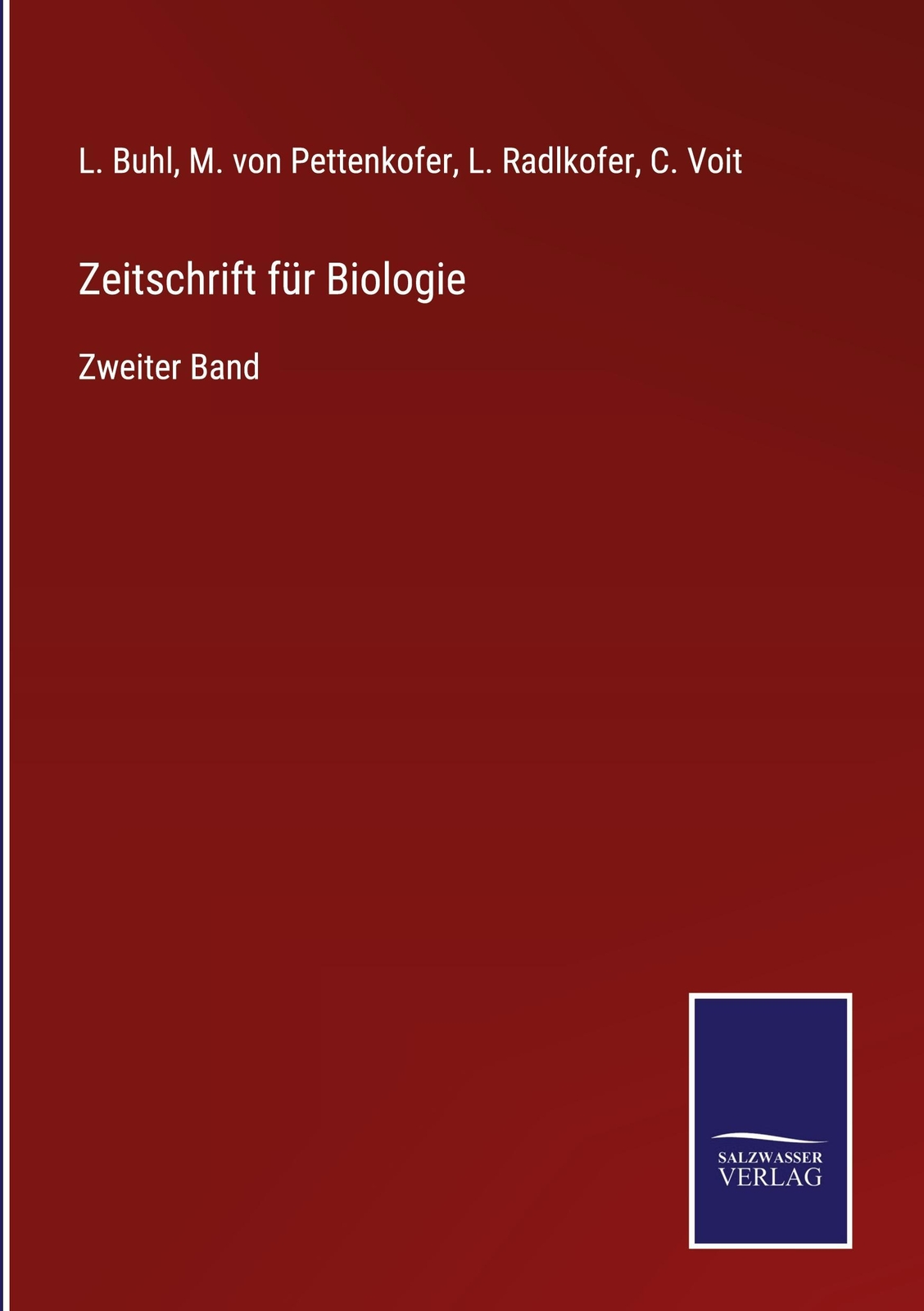 Thumbnail - Zeitschrift Für Biologie, L. Buhl