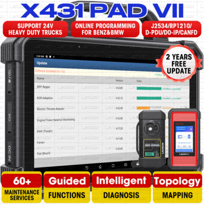 LAUNCH X431 PAD VII PAD 7 X-PROG3 Car Diagnostic Scanner Key Programming Coding