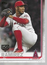 2019 Topps 150 Years of Baseball Gold Stamp JC Ramirez card # 657 Angeles