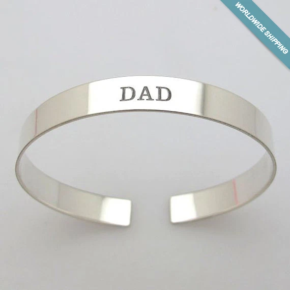 Dad Bracelet - Engraved Personalized Gift for Husband