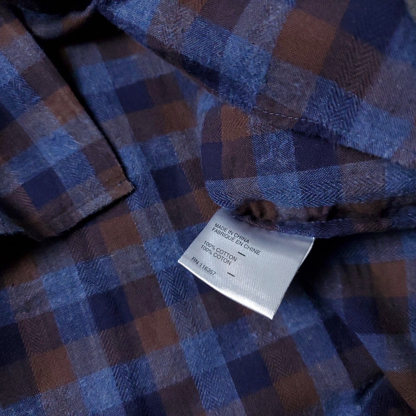 Zachary Prell Button Shirt Mens XL Long Sleeve Blue Plaid Casual Checkered