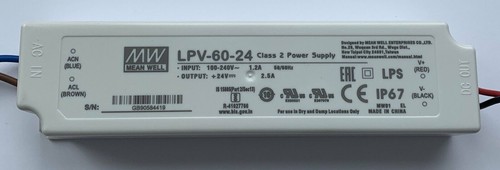 Mean Well LPV-60-24 60W 24V LED Netzteil IP67 - Bild 2 von 2