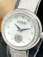 Versus by Versace Women's Watch VSPZJ0421 Silver Dial Mesh Steel Band 28mm