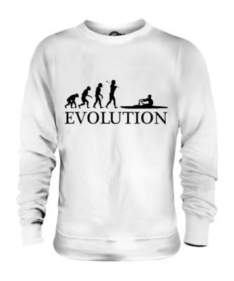 ROWING EVOLUTION OF MAN UNISEX SWEATER MENS WOMENS LADIES GIFT CLOTHING ROWER