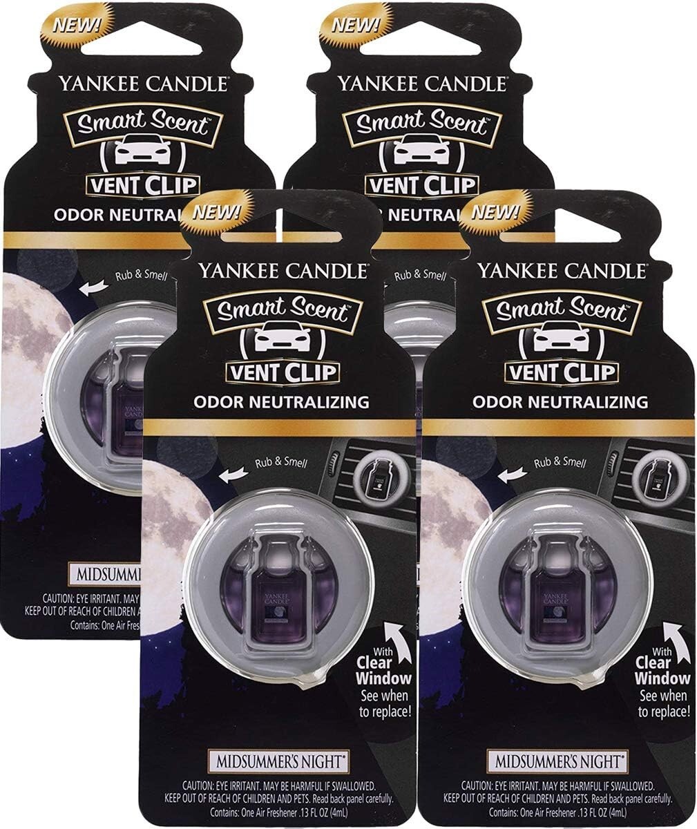 Yankee MIDSUMMER'S NIGHT Vent Clip Air Fresheners (4 Pack)