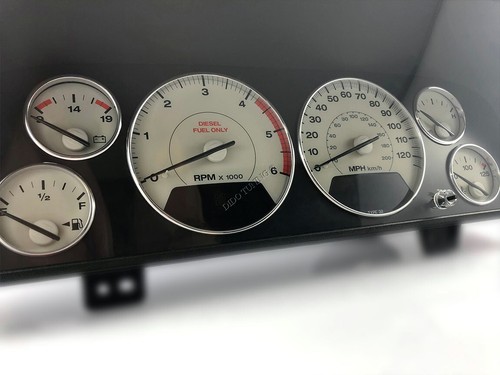 For Grand Cherokee WJ 99-04 Polished Aluminium Chrome dashboard cluster Rings - Picture 5 of 14