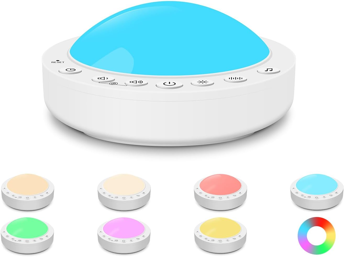 White Noise Machine Baby Portable Sound Machine for Baby Kids Rechargeable Night-image