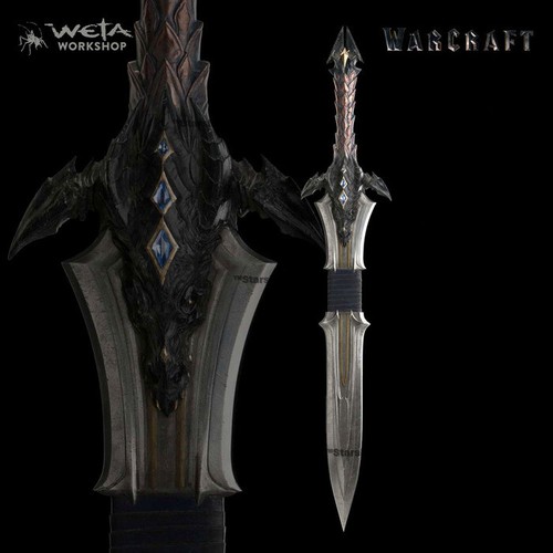 WARCRAFT - The Sword of Lothar 1/1 Replica Weta - Foto 2 di 5