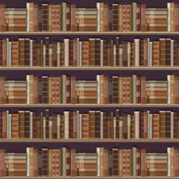 Dolls House Wallpaper Traditional Bookcase Interior Paper Miniature 1:12 Scale