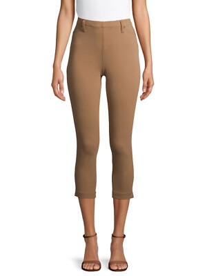Time & Tru Women's Capri Jeggings Toasted Brown Size X-Small (0-2) NEW 