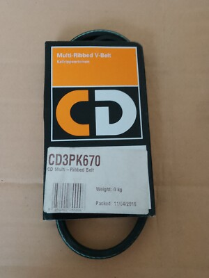 #ad CONTINENTAL DIRECT DRIVE BELT CD3PK670 V RIBBED 3 RIB 670mm GBP 10.95