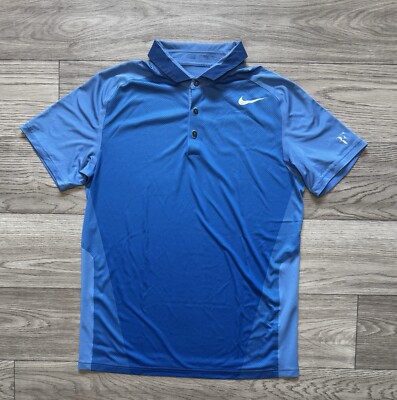 Nike Roger Federer RF 2013 US Open Tennis Polo Court Shirt Men's