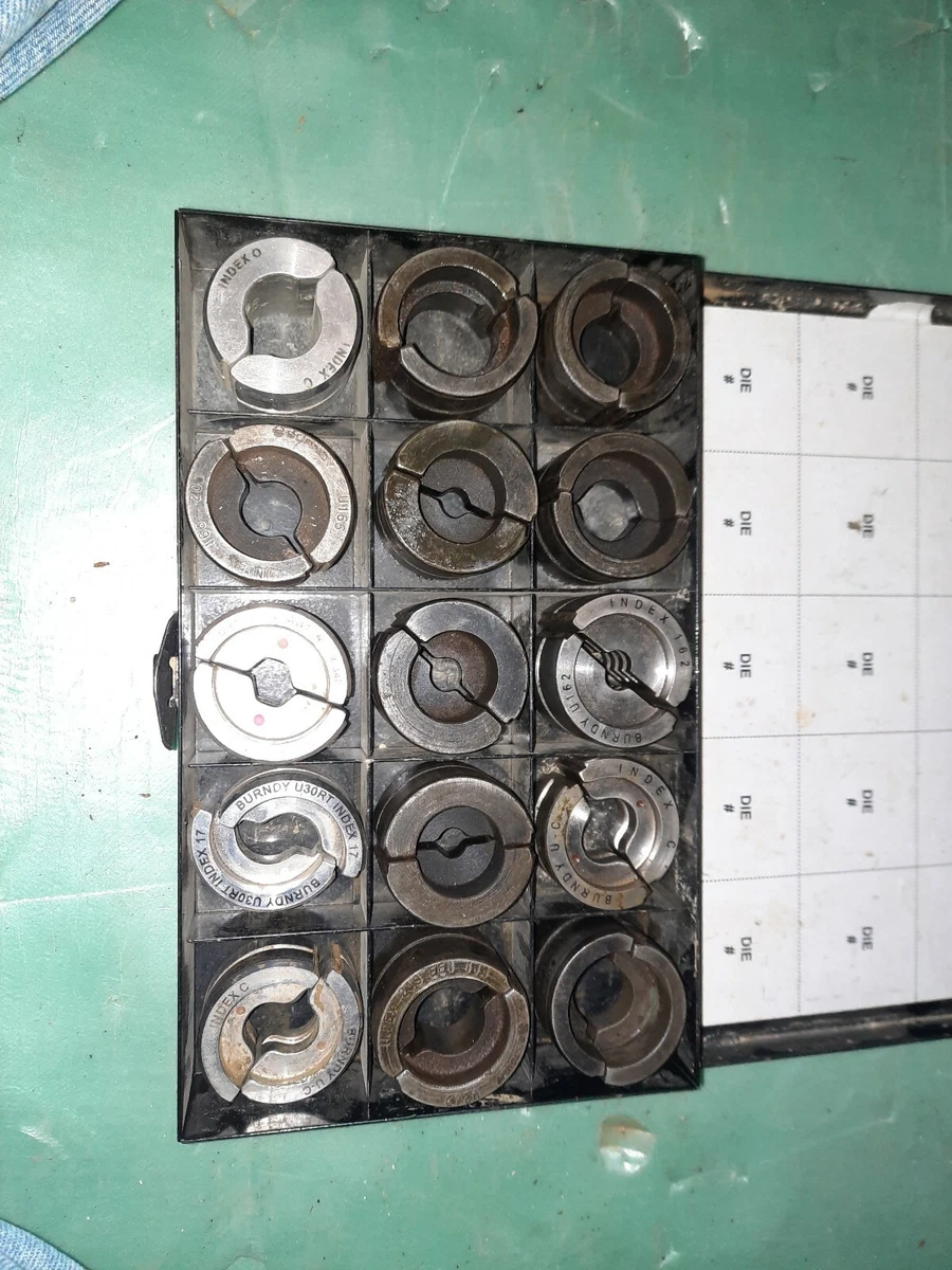 BURNDY Y 35 SET OF DIES WITH METAL BOX