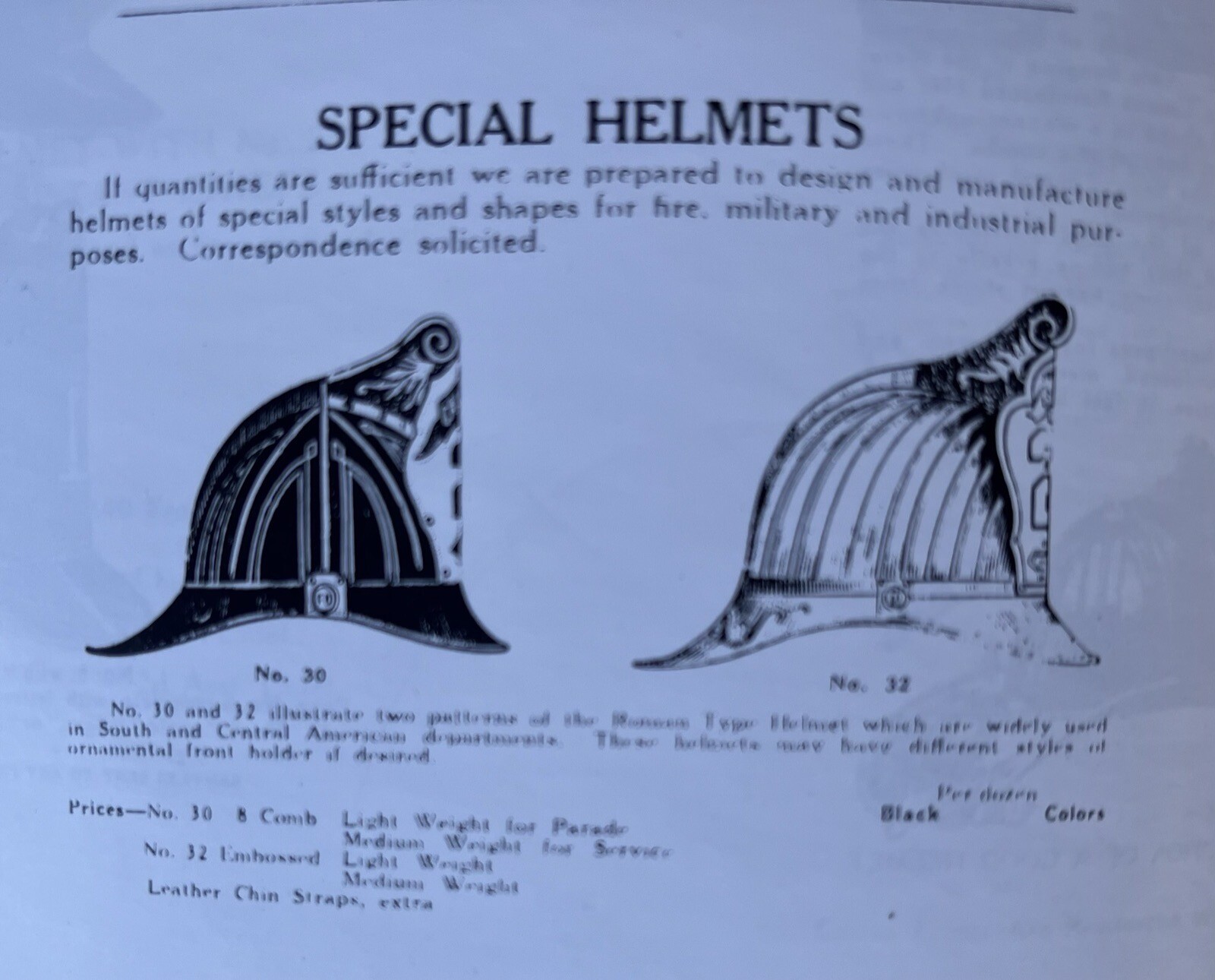 Cairns Antique Leather Fire Helmet