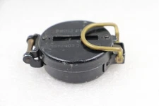 Vintage Precise Pathfinder Liquid Filled Pocket Compass JAPAN Metal Case, Black