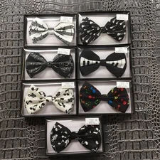 Variation of 7 Music Style of 1x Bow Tie Tuxedo Wedding Formal Men's Accessories