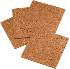 Quartet Cork Tiles, Bulletin Board Cork Panels 12" X 12" X 3/16", Natural, (102)