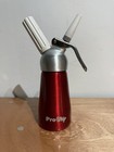 Pro Whip Cream Dispenser for Cream Dessert - Red - Metal top