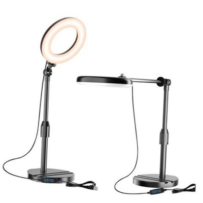 Portable Travel Ring Light for Laptop Zoom Video Conference, 5'' Bright Circle