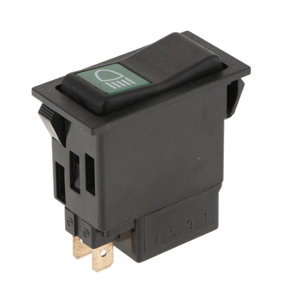 3Pin Replacement Headlight Button Rocker Switch For - Image 3 of 3
