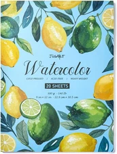 Watercolor Paper Pad 9x12 Inch 300GSM 140lb Cold Press 20 Sheets Acid Free Art 