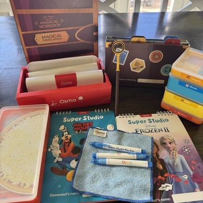 Osmo Bundle Genius Starter Kit, Pizza, Detective Agency, Drawing, Math Wizzard