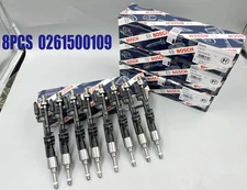 8X Genuine Bosch Fuel Injectors 0261500109 For BMW M5 M6 X5 X6 550i 13647597870