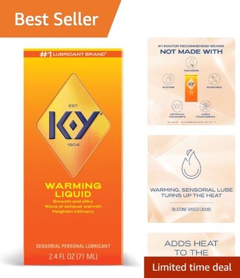 KY Warming Liquid: Silky Personal Lubricant for Unforgettable Intimacy, 2.4  Oz